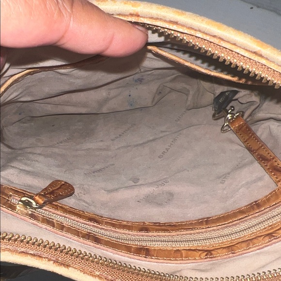 Brahmin Crocodile-Embossed Shoulder Bag - Picture 5 of 9